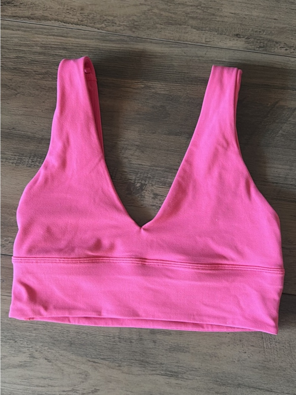 lululemon athletica Hot Pink V-Neck Sports Bralette